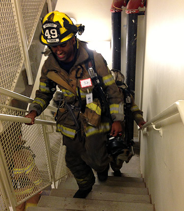 Firefighters climb in memory of 9/11 rescuers