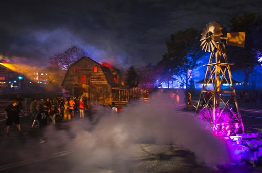 Halloween attractions asking guests to take part