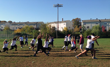 Just like the boys: D.C. divas take to the gridiron