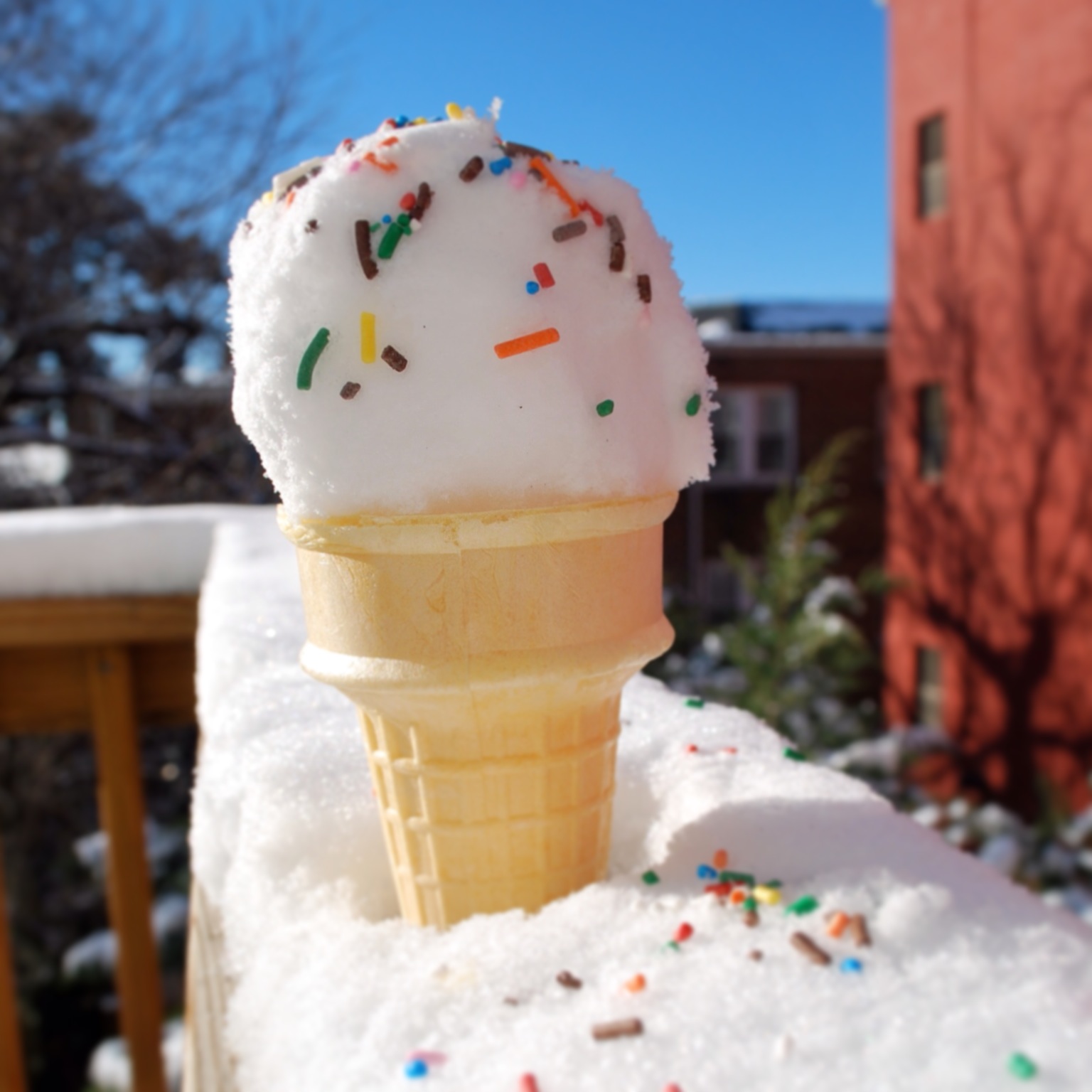 How to make ice cream out of snow