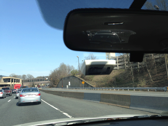 Heated windshield or driver assist cameras blocking EZPass 