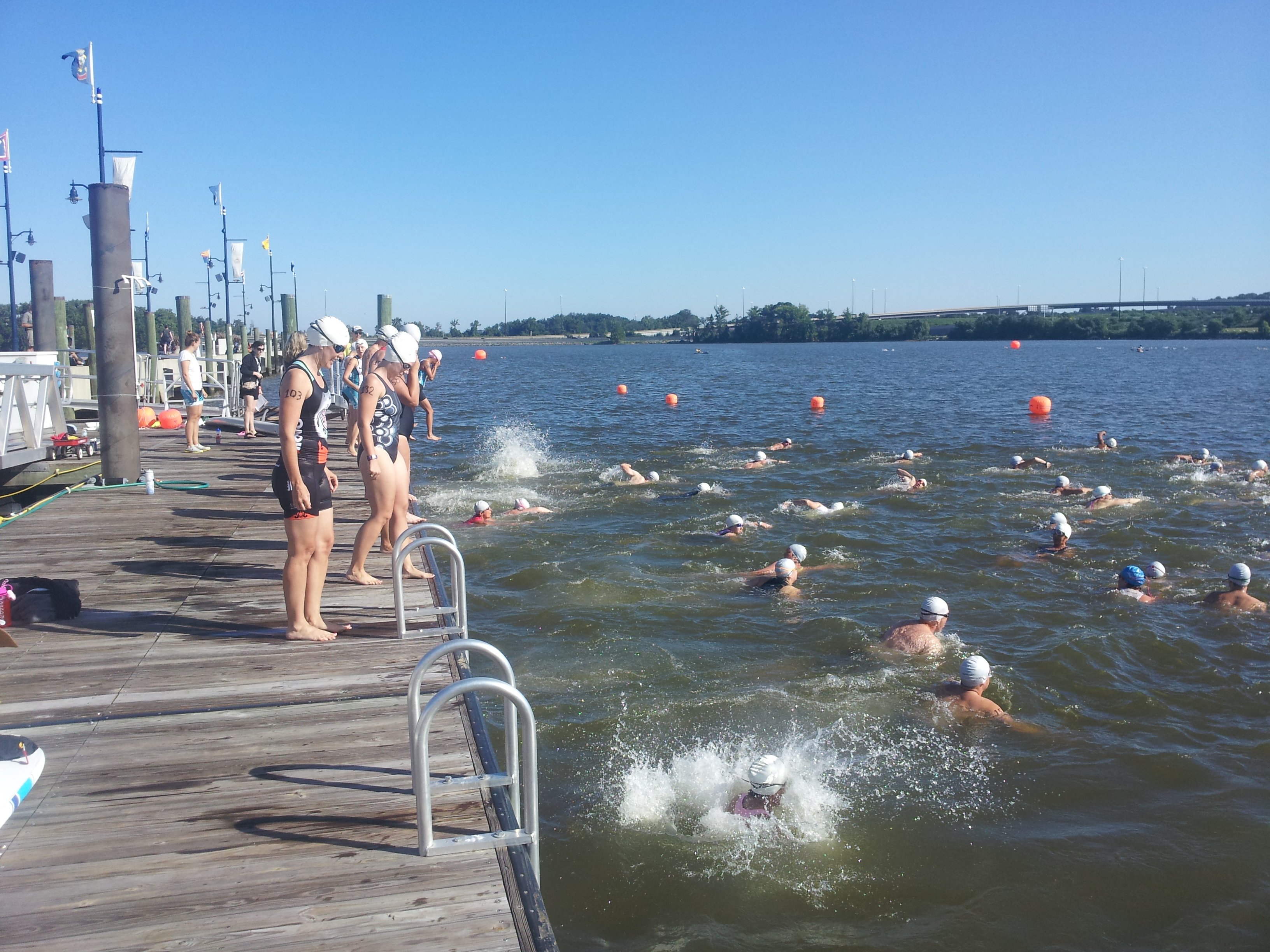 Sunset swimming at National Harbor halted