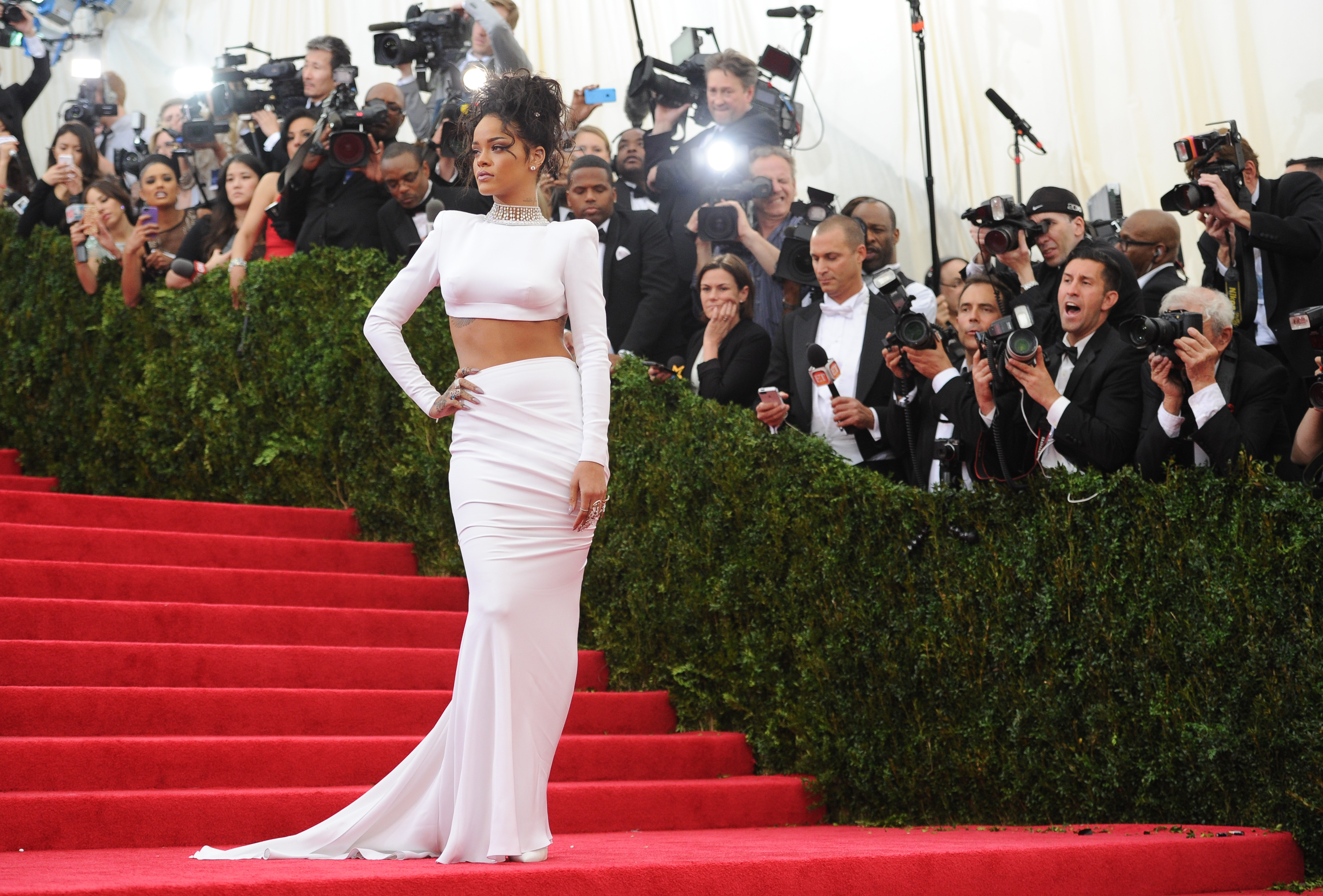 AP PHOTOS: A look at Rihanna’s fashion and style