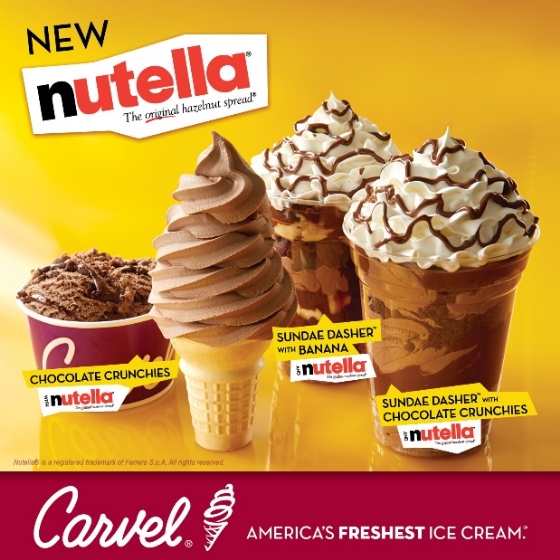 Carvel teams up with Nutella for summer treat