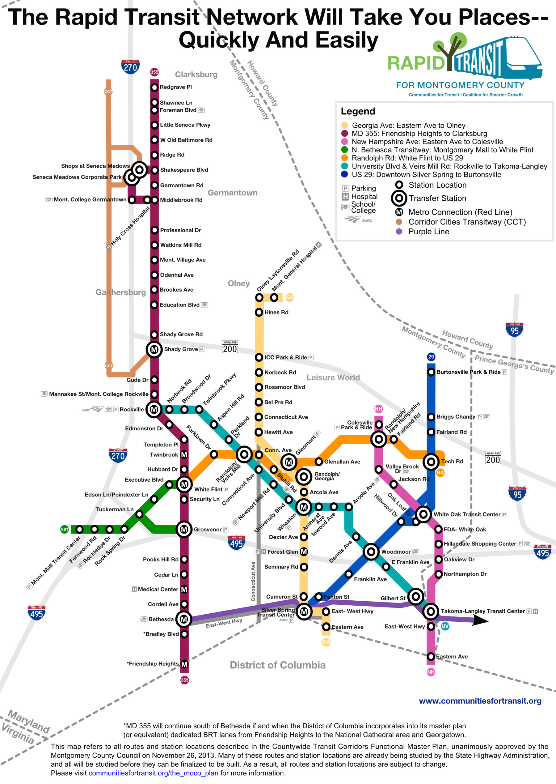 Montgomery County paves the way for bus network that could zip by traffic