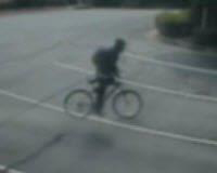 Man rides to drive-thru on bike, tries to rob bank