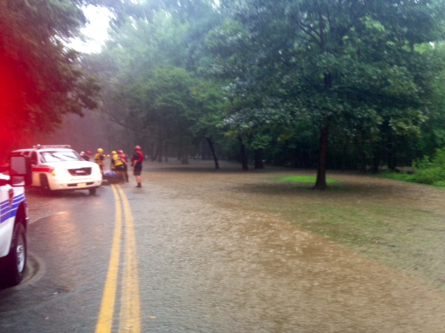 ‘Embarrassed’ driver one of many rescued from flash flooding