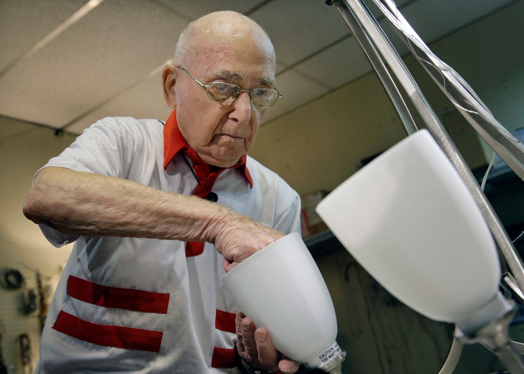 His 101st birthday present? Another day at work