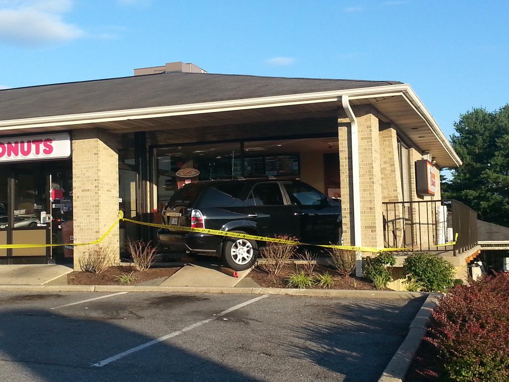 3 hurt as vehicle crashes into Md. Dunkin’ Donuts