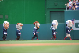 Nationals racing presidents ( Mitchell Layton/Getty Images)