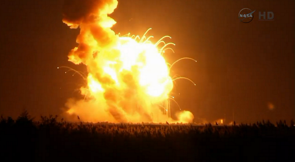 Supply rocket headed to space station explodes