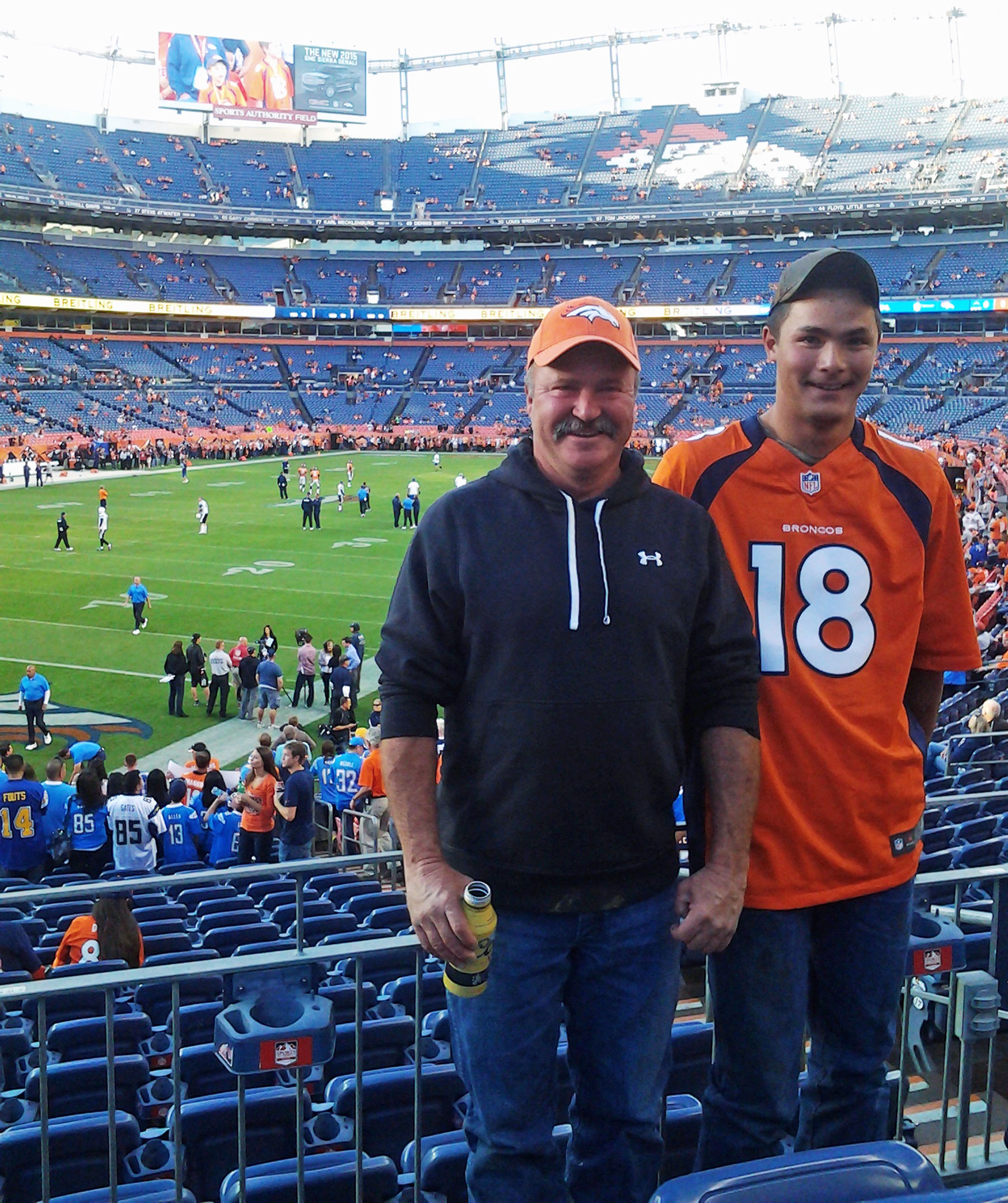 Man who disappeared from Broncos football game found safe