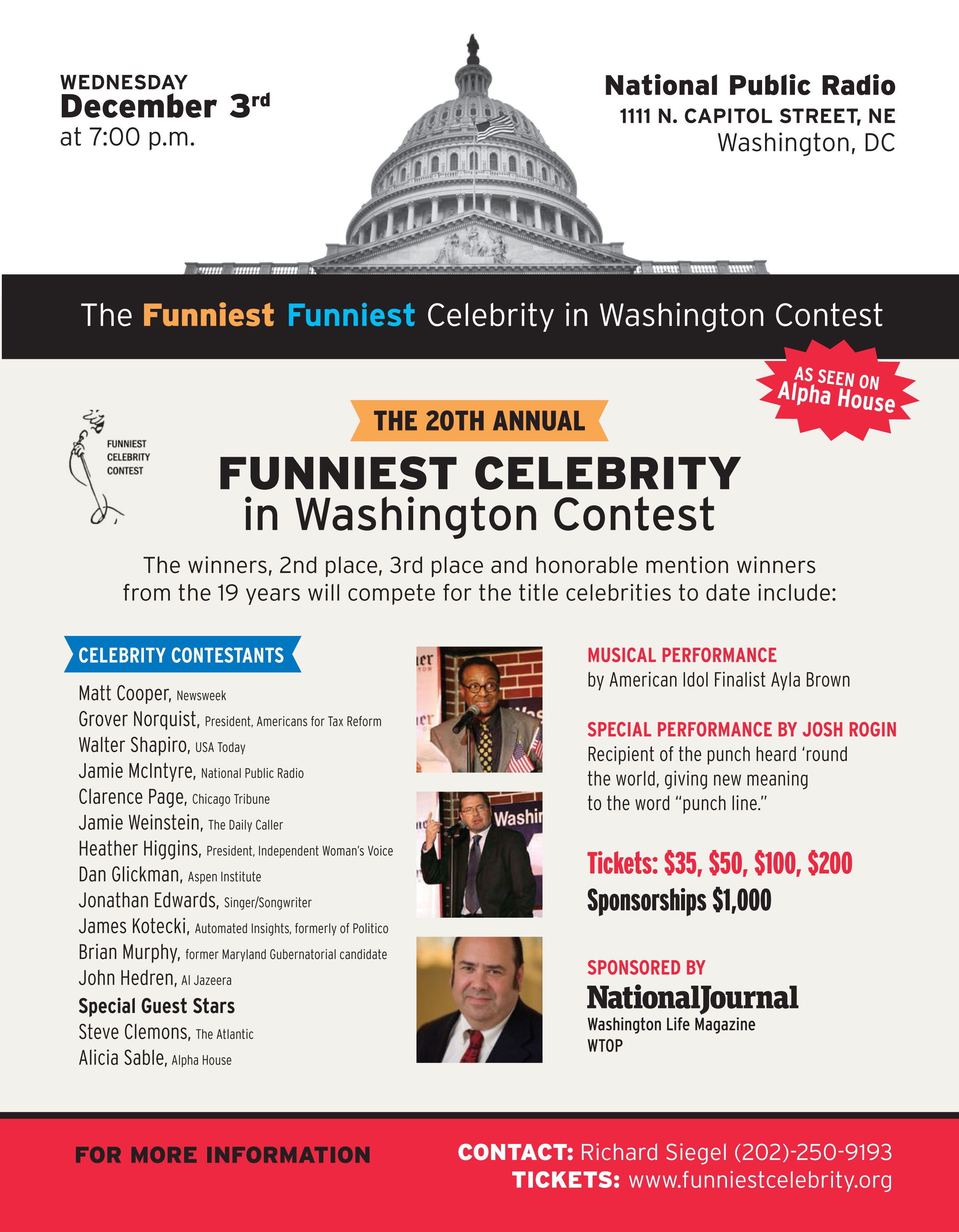 Who is the funniest celebrity in D.C.?