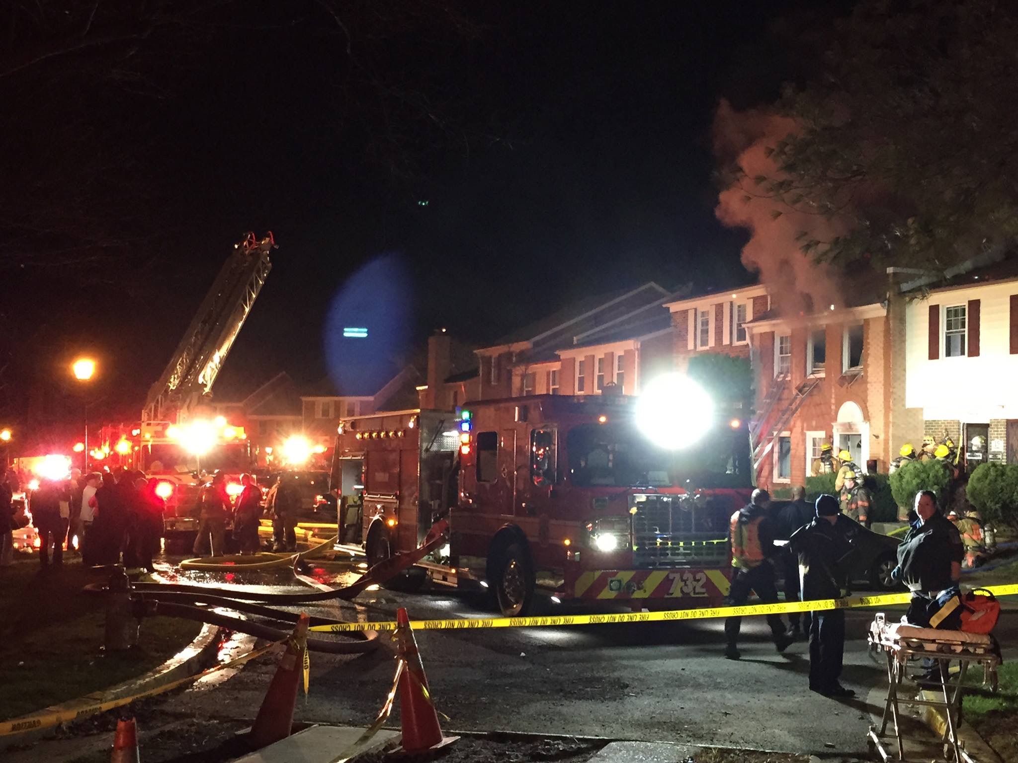 Gaithersburg townhouse fire displaces 12