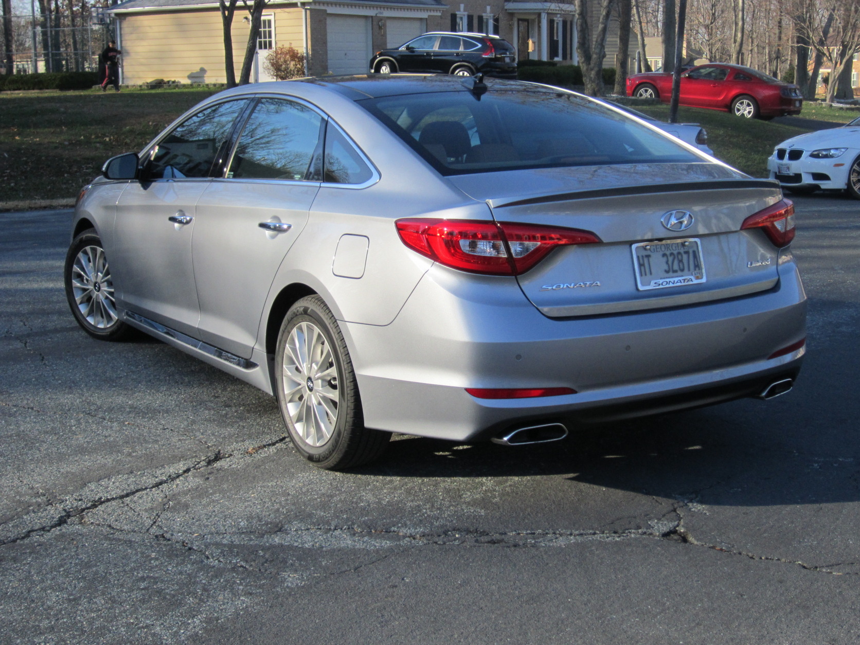 For 2015, Hyundai toned down the styling, keeping it handsome with a more conservative look to better fit in the mid-size sedan market. (WTOP/Mike Parris)