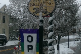 One of those stellar, non-advertising, don’t care to expand even though we could kind of breweries.  It doesn’t hurt that everything is burnished in beautifully white snow. (Courtesy Rob Fink) 