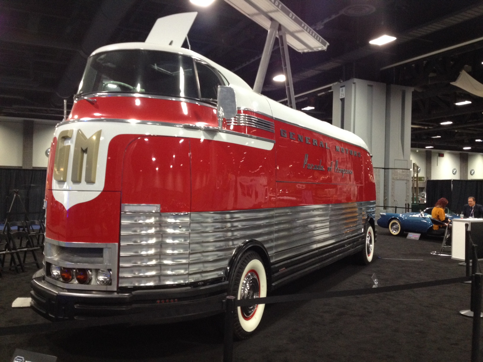 The 1940 GM Futurliner is feet high and 33 feet long! It also toured the country for GM. A similar one just sold for $4 million.  (WTOP/John Aaron)