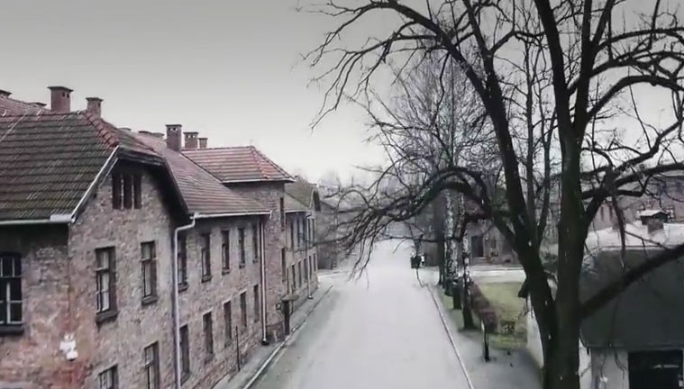 Drone video provides a haunting perspective on Auschwitz