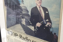 This full page feature which ran in "The Washington TImes" in February 2002 hangs in the WTOP Newsroom.