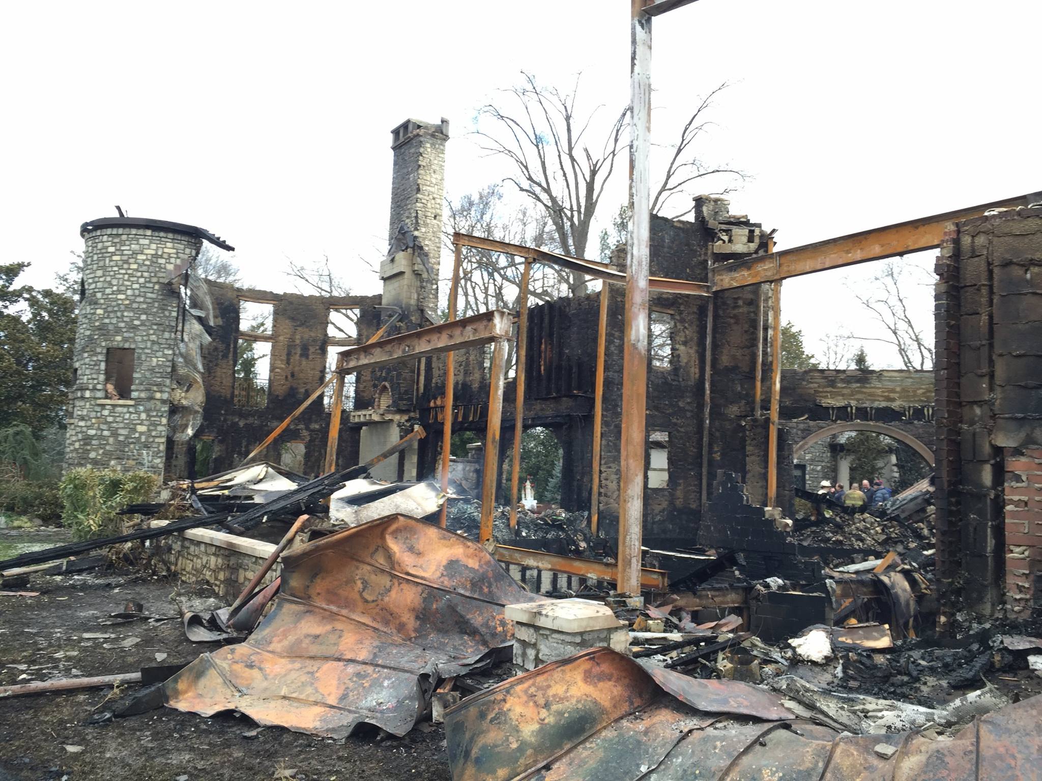 Photos: Fire destroys Anne Arundel County mansion