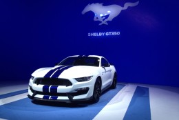 The new Mustang gets the Shelby treatment. The must-see of the Ford display.  (WTOP/John Aaron)