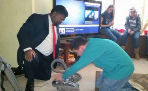 Vacuum salesman gives emotional gift to Va. boy with autism