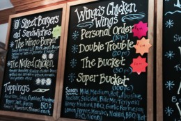 Wingos in Georgetown says it expects to serve up to 40,000 wings for Super Bowl Sunday. (WTOP/Dick Uliano)