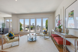 There are wide views of the bay from all the main rooms and especially from what is called the “pent room.” (Jason Wakefield/TopTenRealEstate)