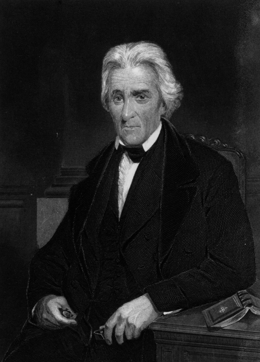 circa 1830:  Andrew Jackson (1767 - 1845) 7th President of the USA. Known as 'Old Hickory'.  Daguerreotype taken from life. Engraving by Alonzo Chappel  (Photo by Hulton Archive/Getty Images)