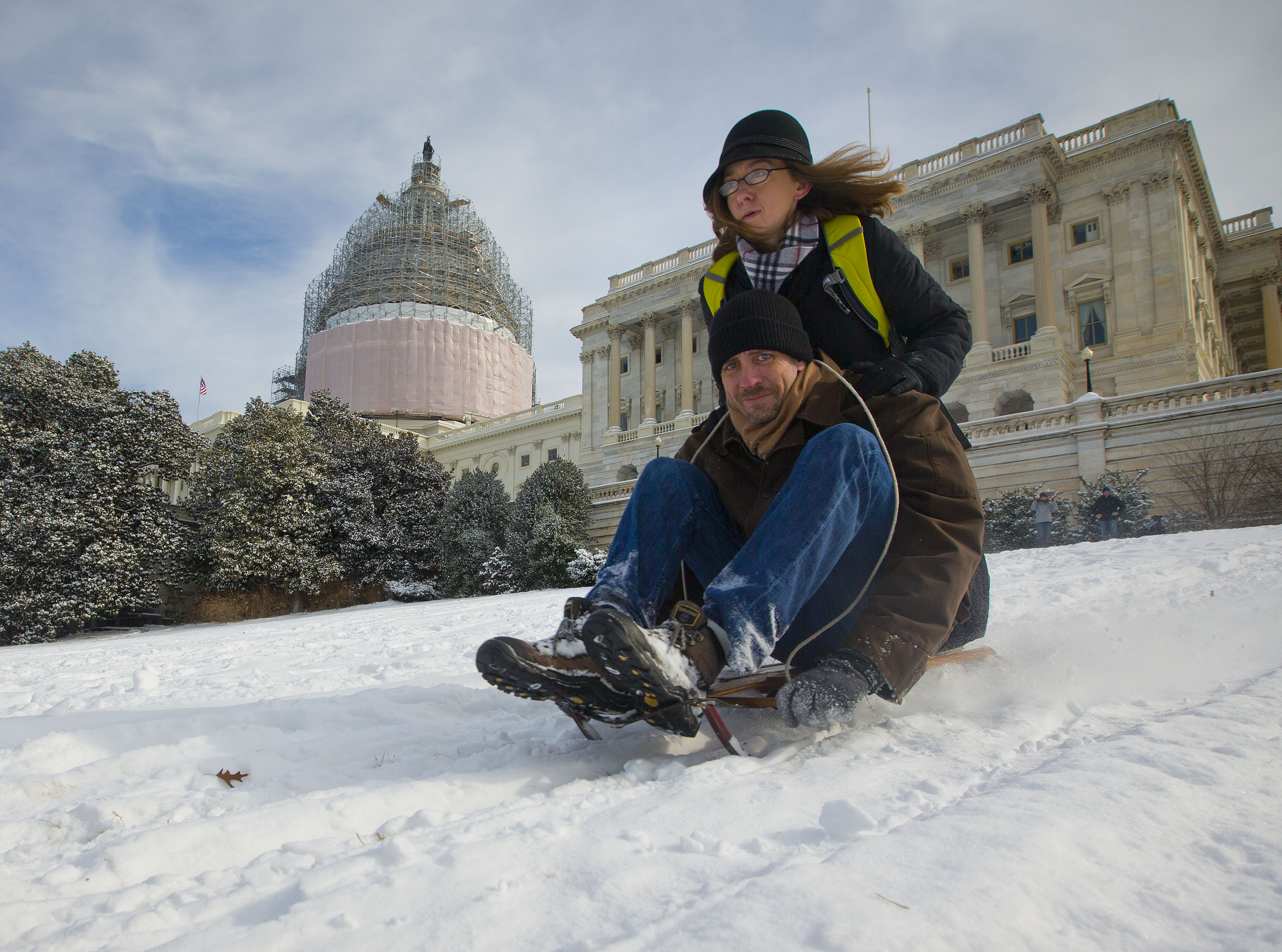 Photos: Frigid temperatures, snow blast D.C.