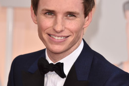 Eddie Redmayne arrives at the Oscars on Sunday, Feb. 22, 2015, at the Dolby Theatre in Los Angeles. (Photo by Jordan Strauss/Invision/AP)