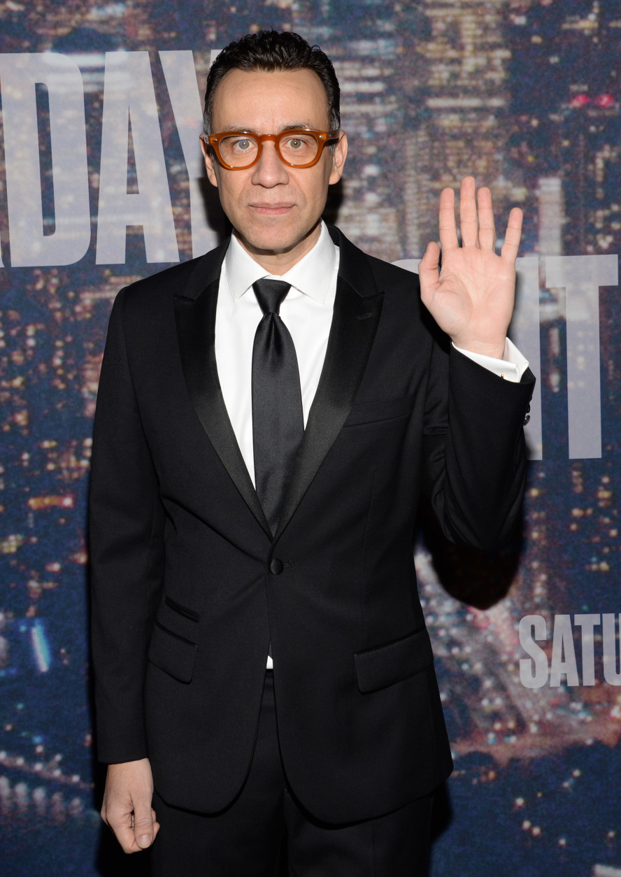 Fred Armisen arrives at the Saturday Night Live 40th Anniversary Special at Rockefeller Plaza on Sunday, Feb. 15, 2015, in New York. (Photo by Evan Agostini/Invision/AP)