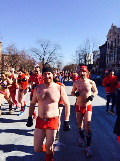 Organizers say this year's run on Capitol Hill, the sixth Cupid Undie Run in Washington, raised more than $300,000.  (WTOP/Dick Uliano)