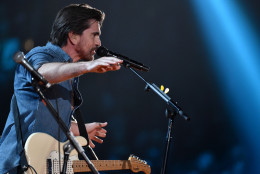 Juanes performs at the 57th annual Grammy Awards on Sunday, Feb. 8, 2015, in Los Angeles. (Photo by John Shearer/Invision/AP)