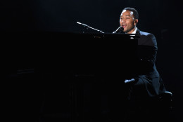 John Legend performs at the 57th annual Grammy Awards on Sunday, Feb. 8, 2015, in Los Angeles. (Photo by John Shearer/Invision/AP)