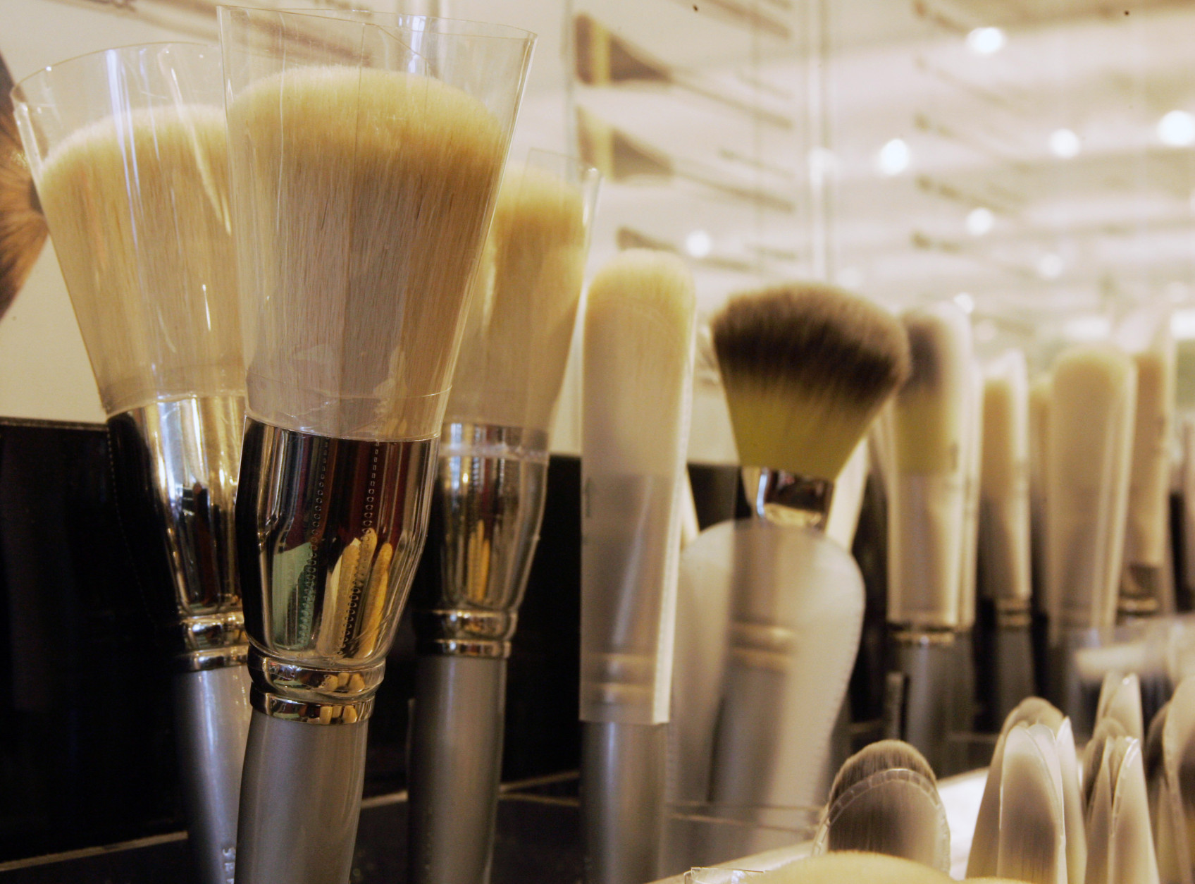 Your makeup brushes could be crawling with germs. An expert says brushes used for powders should be washed every couple of weeks -- weekly for those used on the eyes. (AP Photo/Wilfredo Lee)