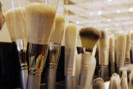 Your makeup brushes could be crawling with germs. An expert says brushes used for powders should be washed every couple of weeks -- weekly for those used on the eyes. (AP Photo/Wilfredo Lee)