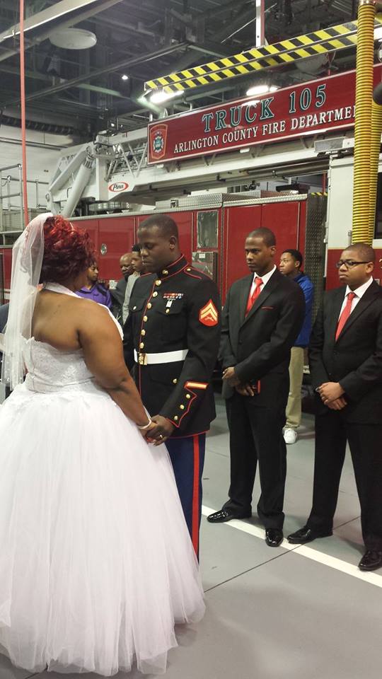 Snow forces couple to wed in local firehouse