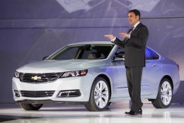 NEW YORK, NY - APRIL 04:  Mark Reuss, President of General Motors North America, introduces the newly unveiled 2014 Chevrolet Impala at the New York International Auto Show at the Jacob Javits Convention Center on April 4, 2012 in New York City. The New York International Auto Show features nearly 1,000 brand new vehicles from all auto industry sectors and is open to the public April 6-15.   (Photo by Mario Tama/Getty Images)