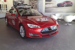 The new Tesla P85D. (WTOP/John Aaron) 