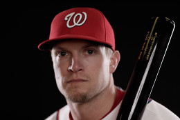 VIERA, FL - MARCH 01:  Nate McLouth #15 of the Washington Nationals poses for a portrait during photo day at Space Coast Stadium on March 1, 2015 in Viera, Florida.  (Photo by Chris Trotman/Getty Images)