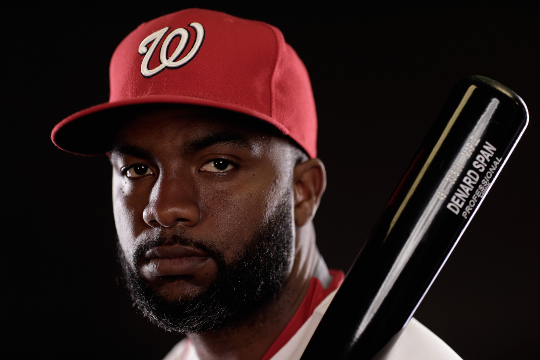 VIERA, FL - MARCH 01:  Denard Span #2 of the Washington Nationals poses for a portrait during photo day at Space Coast Stadium on March 1, 2015 in Viera, Florida.  (Photo by Chris Trotman/Getty Images)