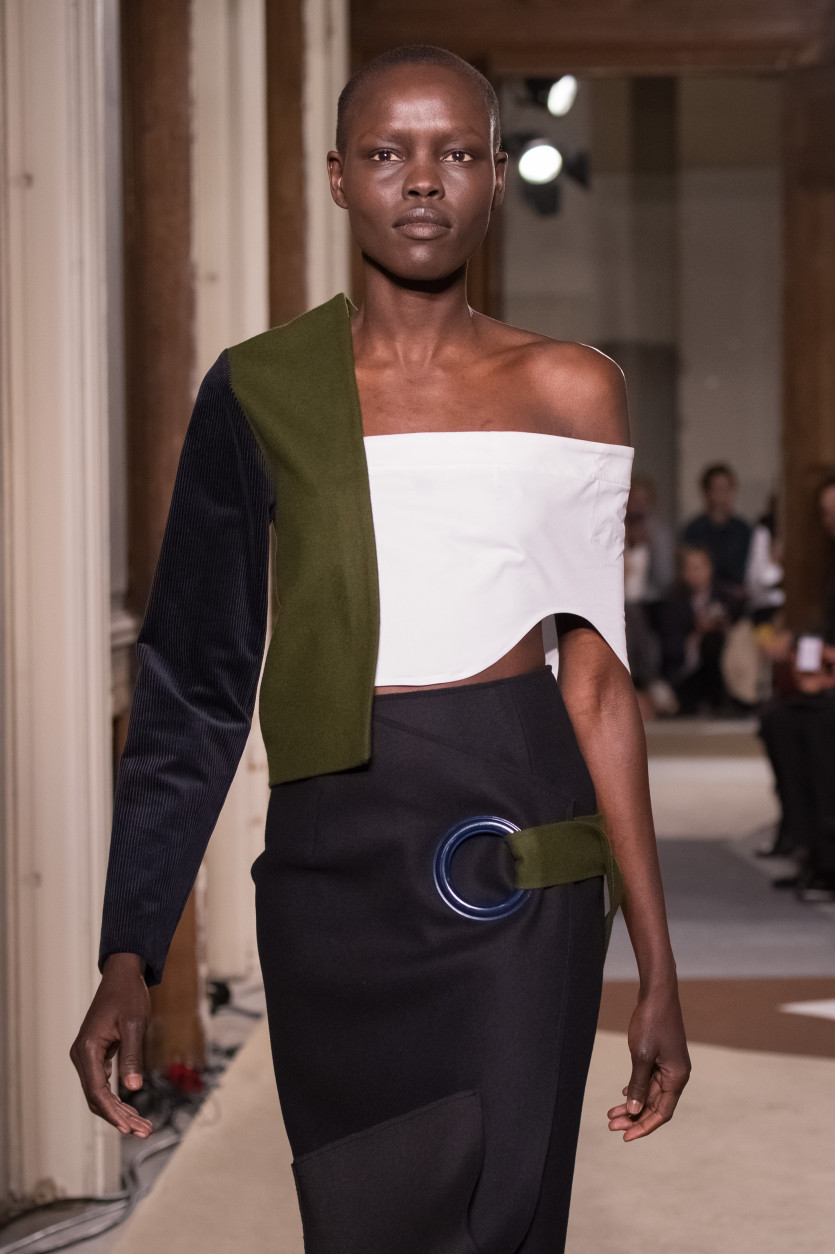 PARIS, FRANCE - MARCH 03:  A model walks the runway during the Jacquemus show as part of the Paris Fashion Week Womenswear Fall/Winter 2015/2016 on March 3, 2015 in Paris, France.  (Photo by Francois Durand/Getty Images)