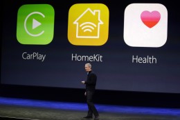 Apple CEO Tim Cook speaks during an Apple event on Monday, March 9, 2015, in San Francisco. (AP Photo/Eric Risberg)