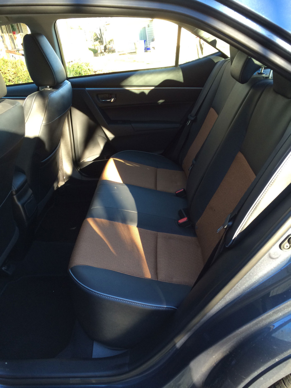 Two car seats fit in the back without much of a problem. (WTOP/Mike Parris)