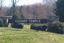 Calvary Temple, located on Tripleseven Road in Sterling, Virginia. (WTOP/Kathy Stewart)