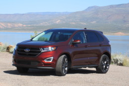 The redesigned Ford Edge is bigger than the Escape, but a little smaller than the Explorer. (WTOP/Mike Parris)