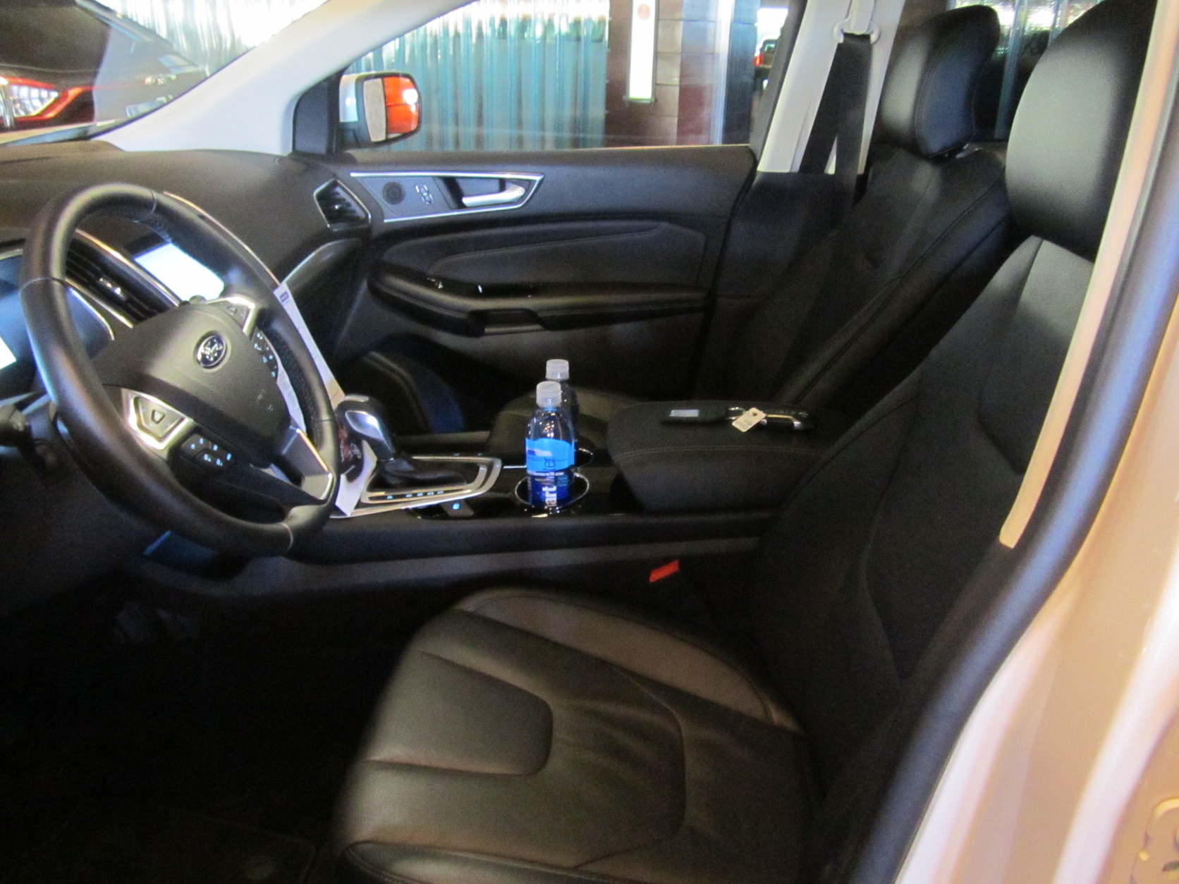No matter which Ford Edge you choose, you will get a nicer interior with more soft touch materials. (WTOP/Mike Parris) 