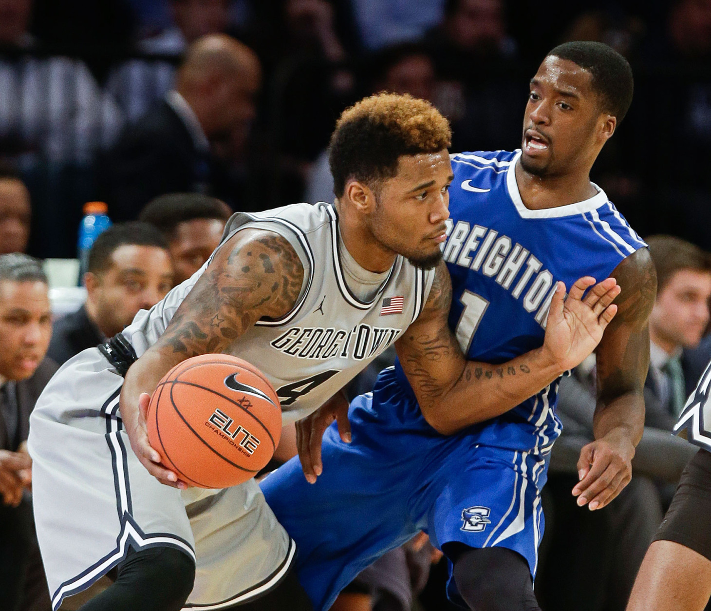 Georgetown surprised many by landing on the four line for the NCAA Tournament. (AP Photo/Frank Franklin II)