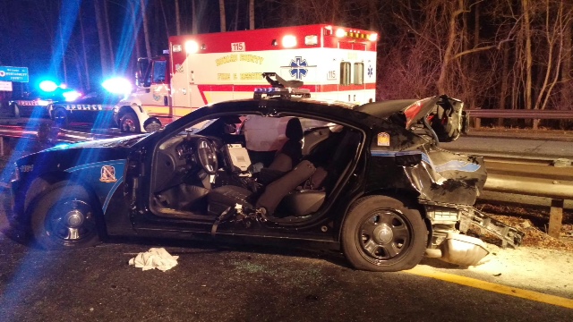 Police: Patrol car hit by driver suspected under the influence